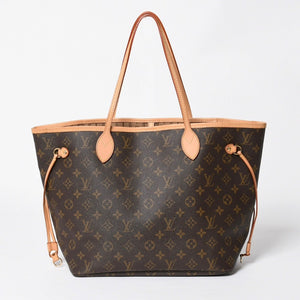 極美品 LOUIS VUITTON ルイヴィトン ネヴァーフルMM トートバッグ M46975 モノグラム ブラウン AR4049 ゴールド金具 中古 4a009124