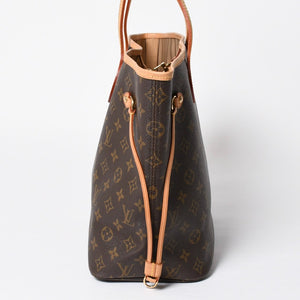 極美品 LOUIS VUITTON ルイヴィトン ネヴァーフルMM トートバッグ M46975 モノグラム ブラウン AR4049 ゴールド金具 中古 4a009124