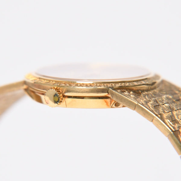 Very good condition PIAGET watch 924A23 Weight approx. 66.91g 18KYG 750 stamp Pave diamond Tiger eye dial 750 stamp Manual winding Used 4a009218