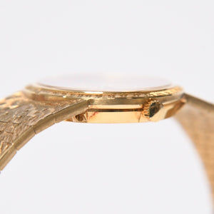 Very good condition PIAGET watch 924A23 Weight approx. 66.91g 18KYG 750 stamp Pave diamond Tiger eye dial 750 stamp Manual winding Used 4a009218