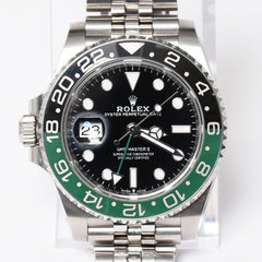 極美品 ROLEX ロレックス GMTマスターⅡ Sprite スプライト 腕時計 126720VTNR ステンレススチール 143.1g シルバー グリーン ブラック サイズ40mm 中古 4a009364