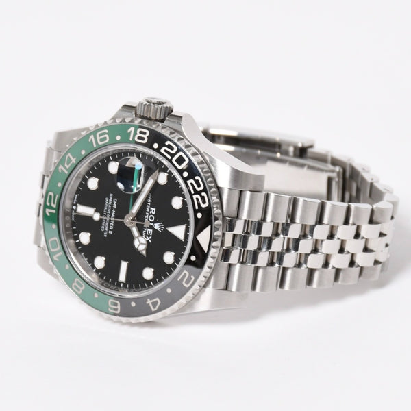 極美品 ROLEX ロレックス GMTマスターⅡ Sprite スプライト 腕時計 126720VTNR ステンレススチール 143.1g シルバー グリーン ブラック サイズ40mm 中古 4a009364