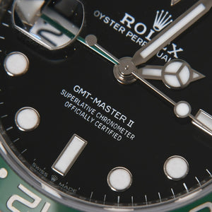 極美品 ROLEX ロレックス GMTマスターⅡ Sprite スプライト 腕時計 126720VTNR ステンレススチール 143.1g シルバー グリーン ブラック サイズ40mm 中古 4a009364