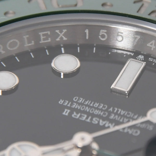 極美品 ROLEX ロレックス GMTマスターⅡ Sprite スプライト 腕時計 126720VTNR ステンレススチール 143.1g シルバー グリーン ブラック サイズ40mm 中古 4a009364