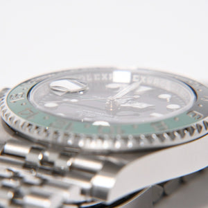極美品 ROLEX ロレックス GMTマスターⅡ Sprite スプライト 腕時計 126720VTNR ステンレススチール 143.1g シルバー グリーン ブラック サイズ40mm 中古 4a009364