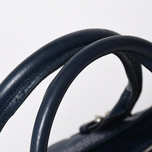 BALENCIAGA バレンシアガ Riva Cityリヴァシティ 2WAY ハンドバッグ 266434 ショルダーバッグ パンチング シルバー金具 美品 中古 4a009348