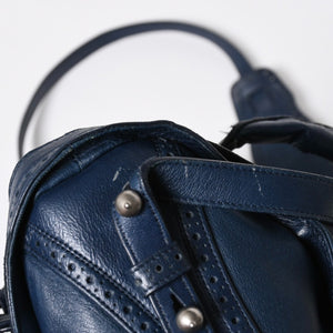 BALENCIAGA バレンシアガ Riva Cityリヴァシティ 2WAY ハンドバッグ 266434 ショルダーバッグ パンチング シルバー金具 美品 中古 4a009348