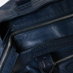 BALENCIAGA バレンシアガ Riva Cityリヴァシティ 2WAY ハンドバッグ 266434 ショルダーバッグ パンチング シルバー金具 美品 中古 4a009348