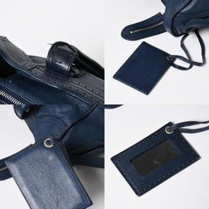 BALENCIAGA バレンシアガ Riva Cityリヴァシティ 2WAY ハンドバッグ 266434 ショルダーバッグ パンチング シルバー金具 美品 中古 4a009348