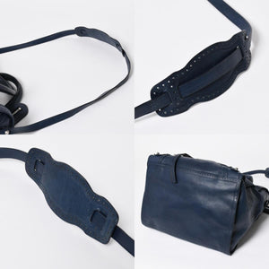 BALENCIAGA バレンシアガ Riva Cityリヴァシティ 2WAY ハンドバッグ 266434 ショルダーバッグ パンチング シルバー金具 美品 中古 4a009348