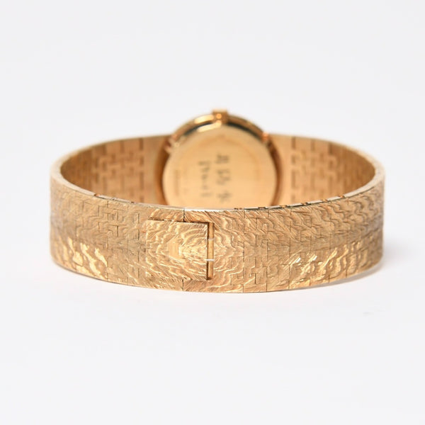 Very good condition PIAGET watch 924A23 Weight approx. 66.91g 18KYG 750 stamp Pave diamond Tiger eye dial 750 stamp Manual winding Used 4a009218