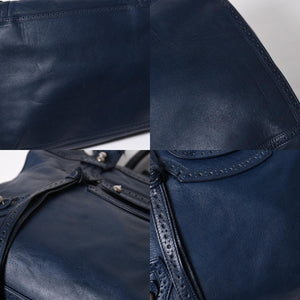 BALENCIAGA バレンシアガ Riva Cityリヴァシティ 2WAY ハンドバッグ 266434 ショルダーバッグ パンチング シルバー金具 美品 中古 4a009348
