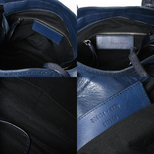 BALENCIAGA バレンシアガ Riva Cityリヴァシティ 2WAY ハンドバッグ 266434 ショルダーバッグ パンチング シルバー金具 美品 中古 4a009348