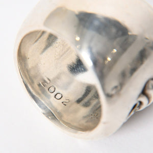 CHROME HEARTS CLASSIC OVAL CROSS Classic Oval Cross Ring Weight 39.57g Size 20.5 Silver 925 Good Condition Used 4a009226
