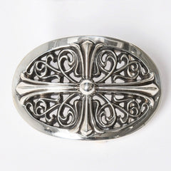 CHROME HEARTS クロムハーツ BUCKLE CLASSIC OVAL CROSS 1.5 クラシックオーバルクロス バックル 1.5 重量約165.58g 美品 中古 4a009246