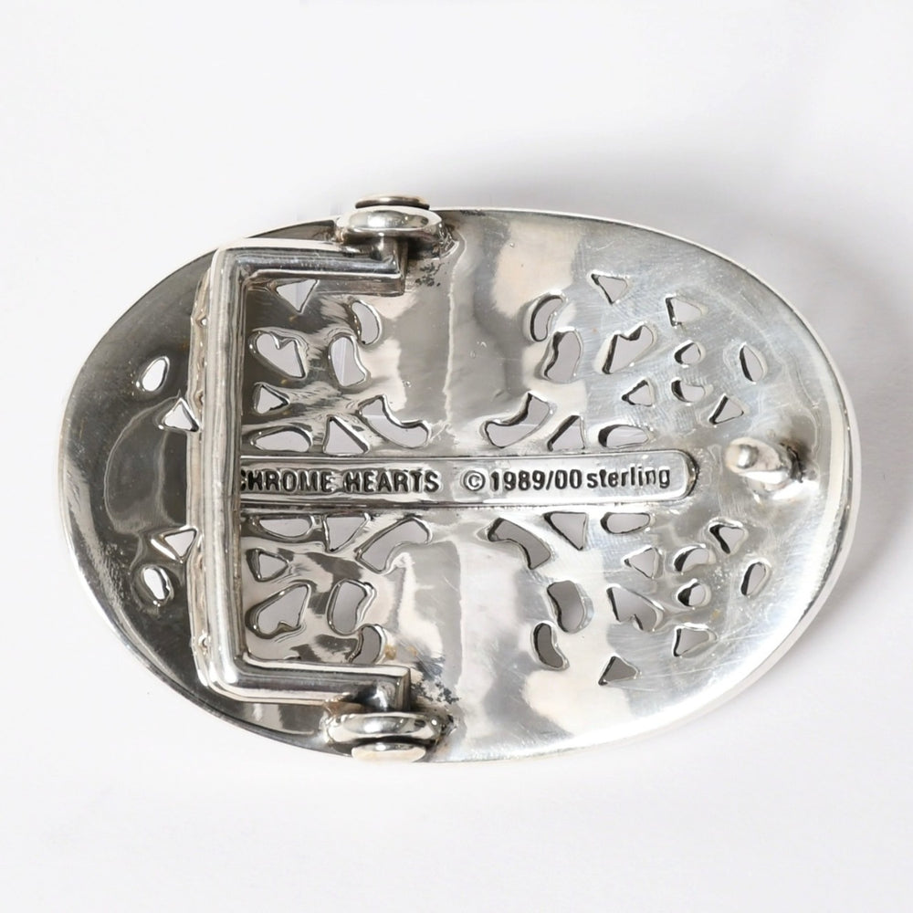 CHROME HEARTS クロムハーツ BUCKLE CLASSIC OVAL CROSS 1.5 クラシックオーバルクロス バックル 1.5 重量約165.58g 美品 中古 4a009246