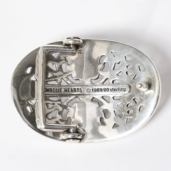 CHROME HEARTS クロムハーツ BUCKLE CLASSIC OVAL CROSS 1.5 クラシックオーバルクロス バックル 1.5 重量約165.58g 美品 中古 4a009246