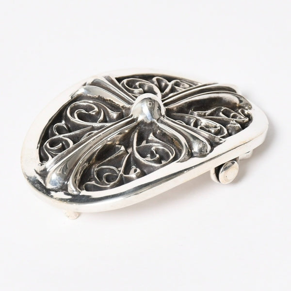 CHROME HEARTS クロムハーツ BUCKLE CLASSIC OVAL CROSS 1.5 クラシックオーバルクロス バックル 1.5 重量約165.58g 美品 中古 4a009246