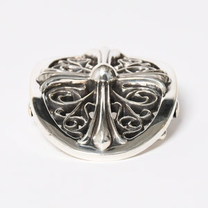 CHROME HEARTS クロムハーツ BUCKLE CLASSIC OVAL CROSS 1.5 クラシックオーバルクロス バックル 1.5 重量約165.58g 美品 中古 4a009246