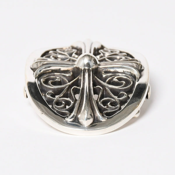 CHROME HEARTS クロムハーツ BUCKLE CLASSIC OVAL CROSS 1.5 クラシックオーバルクロス バックル 1.5 重量約165.58g 美品 中古 4a009246