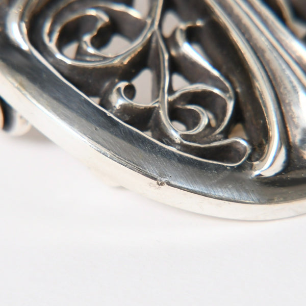 CHROME HEARTS クロムハーツ BUCKLE CLASSIC OVAL CROSS 1.5 クラシックオーバルクロス バックル 1.5 重量約165.58g 美品 中古 4a009246