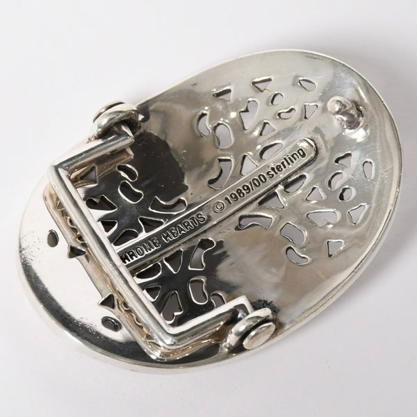 CHROME HEARTS クロムハーツ BUCKLE CLASSIC OVAL CROSS 1.5 クラシックオーバルクロス バックル 1.5 重量約165.58g 美品 中古 4a009246