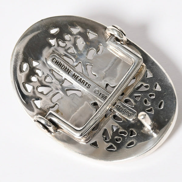 CHROME HEARTS クロムハーツ BUCKLE CLASSIC OVAL CROSS 1.5 クラシックオーバルクロス バックル 1.5 重量約165.58g 美品 中古 4a009246