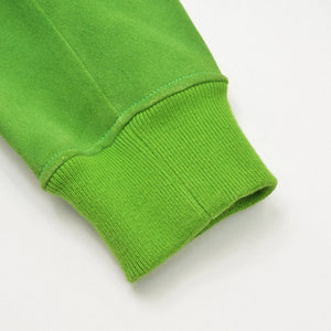 Very Good Condition HERMES Suede Zip-Up Jacket Cotton Cashmere Cow Leather Green Silver Hardware Size 48 Used 4a009232