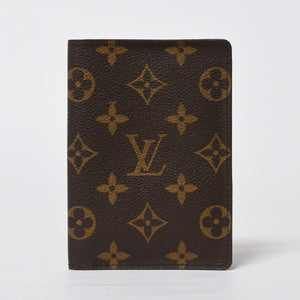 極美品 LOUIS VUITTON ルイヴィトン クーヴェルトゥール パスポール パスポートケース M60181 モノグラム PVC ブラウン 中古 4a009235