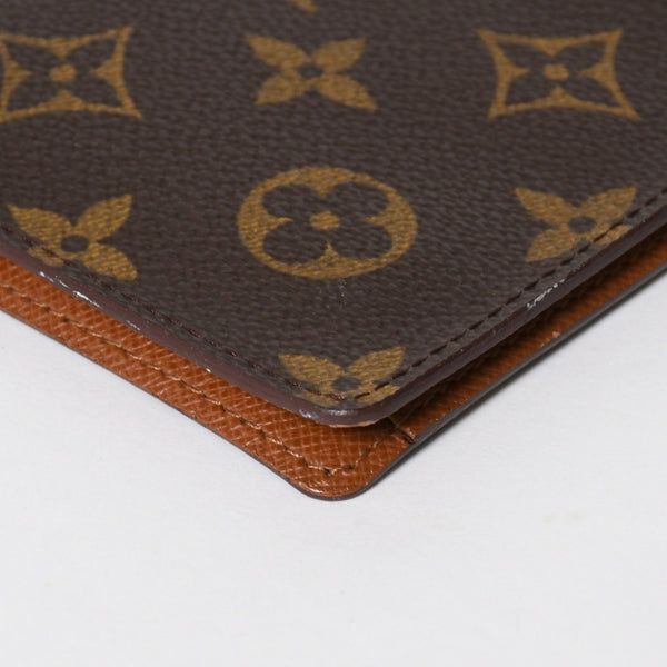 極美品 LOUIS VUITTON ルイヴィトン クーヴェルトゥール パスポール パスポートケース M60181 モノグラム PVC ブラウン 中古 4a009235