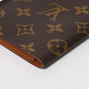 極美品 LOUIS VUITTON ルイヴィトン クーヴェルトゥール パスポール パスポートケース M60181 モノグラム PVC ブラウン 中古 4a009235