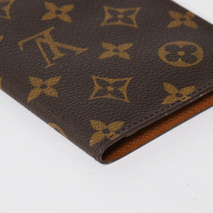 極美品 LOUIS VUITTON ルイヴィトン クーヴェルトゥール パスポール パスポートケース M60181 モノグラム PVC ブラウン 中古 4a009235
