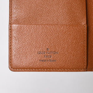極美品 LOUIS VUITTON ルイヴィトン クーヴェルトゥール パスポール パスポートケース M60181 モノグラム PVC ブラウン 中古 4a009235