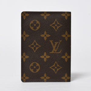 極美品 LOUIS VUITTON ルイヴィトン クーヴェルトゥール パスポール パスポートケース M60181 モノグラム PVC ブラウン 中古 4a009235
