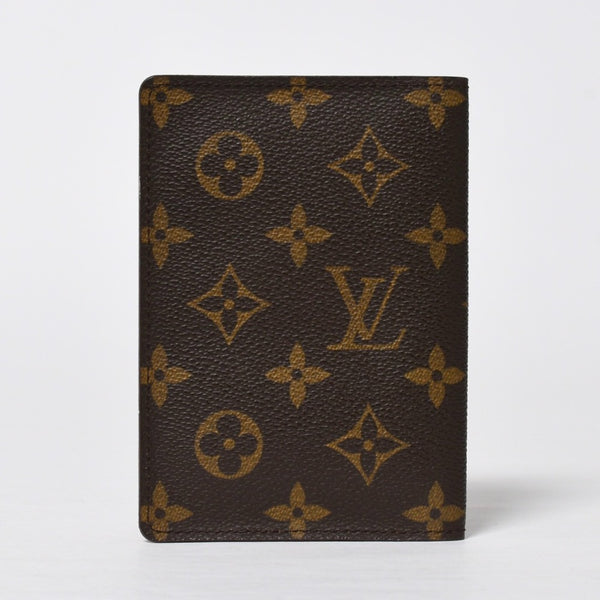 極美品 LOUIS VUITTON ルイヴィトン クーヴェルトゥール パスポール パスポートケース M60181 モノグラム PVC ブラウン 中古 4a009235