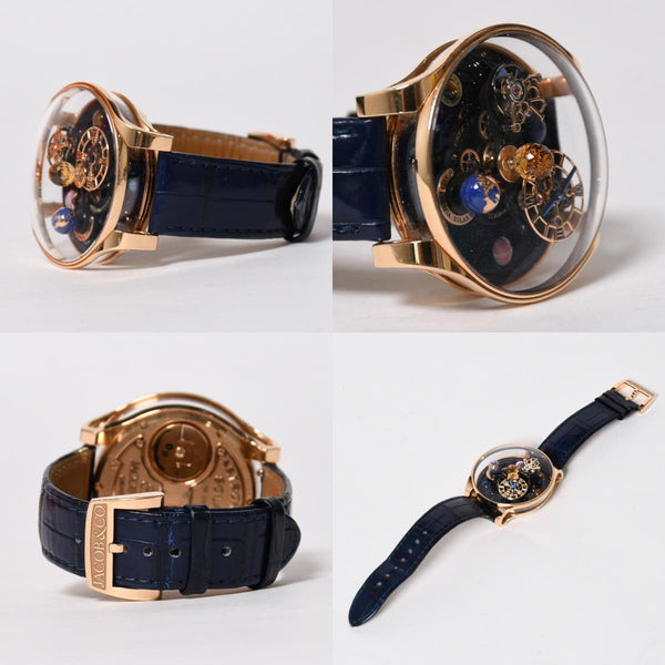 極美品 JACOB&CO ジェイコブ 時計 アストロノミア テルリウム 世界限定100本 シェル文字盤 44.5mm AS300.40.AP.AK.AFL4A 中古 4a005973