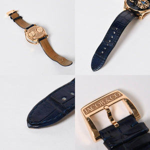 極美品 JACOB&CO ジェイコブ 時計 アストロノミア テルリウム 世界限定100本 シェル文字盤 44.5mm AS300.40.AP.AK.AFL4A 中古 4a005973