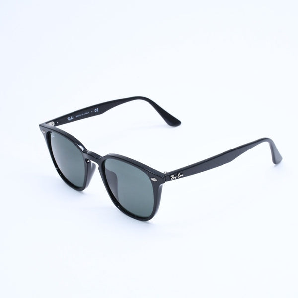 極美品 RAYBAN レイバン ウェリントン アジアンフィット サングラス RB4258 アセテート ブラック シルバー金具 中古 4a008610