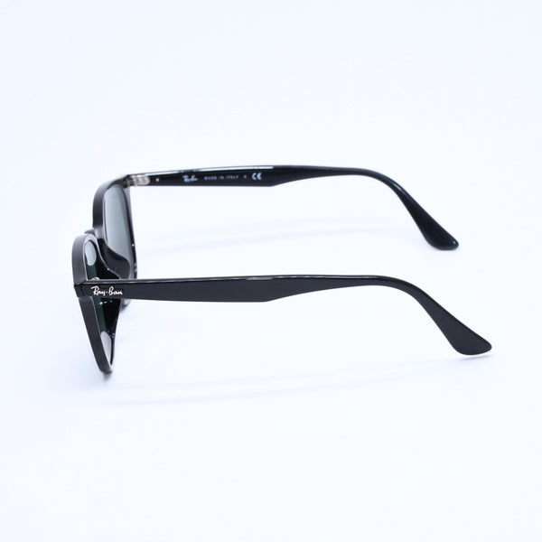 極美品 RAYBAN レイバン ウェリントン アジアンフィット サングラス RB4258 アセテート ブラック シルバー金具 中古 4a008610