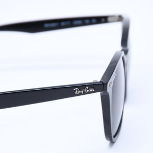 極美品 RAYBAN レイバン ウェリントン アジアンフィット サングラス RB4258 アセテート ブラック シルバー金具 中古 4a008610
