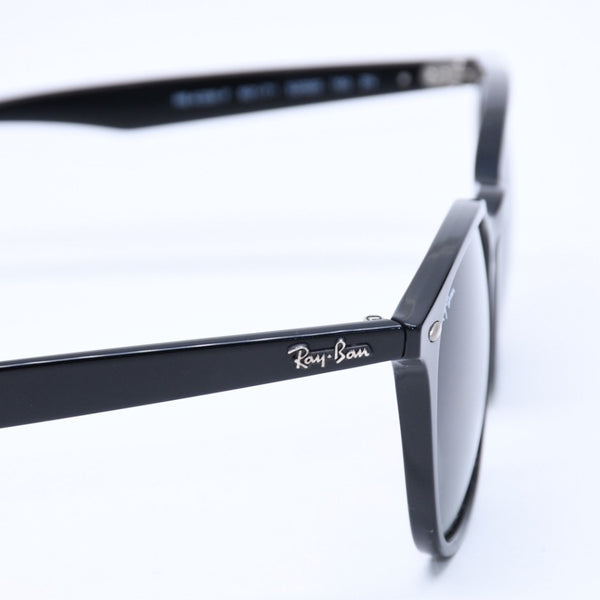 極美品 RAYBAN レイバン ウェリントン アジアンフィット サングラス RB4258 アセテート ブラック シルバー金具 中古 4a008610