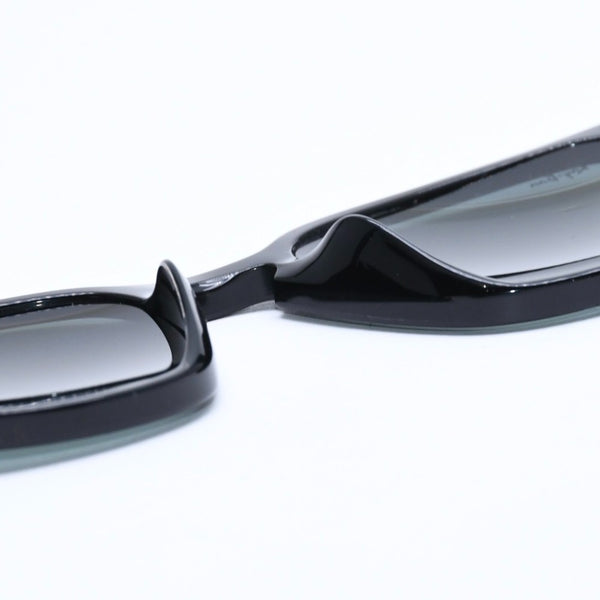 極美品 RAYBAN レイバン ウェリントン アジアンフィット サングラス RB4258 アセテート ブラック シルバー金具 中古 4a008610