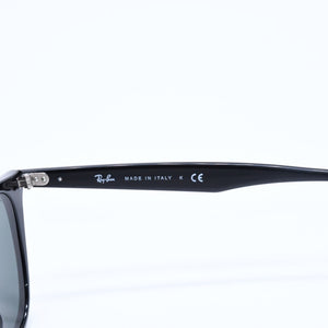 極美品 RAYBAN レイバン ウェリントン アジアンフィット サングラス RB4258 アセテート ブラック シルバー金具 中古 4a008610