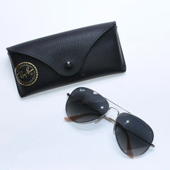 RAYBAN レイバン アビエーターラージメタル サングラス ティアドロップ RB3025 イタリア製 メタル シルバー金具 美品 中古 4a008628