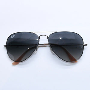 RAYBAN レイバン アビエーターラージメタル サングラス ティアドロップ RB3025 イタリア製 メタル シルバー金具 美品 中古 4a008628