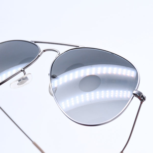 RAYBAN レイバン アビエーターラージメタル サングラス ティアドロップ RB3025 イタリア製 メタル シルバー金具 美品 中古 4a008628