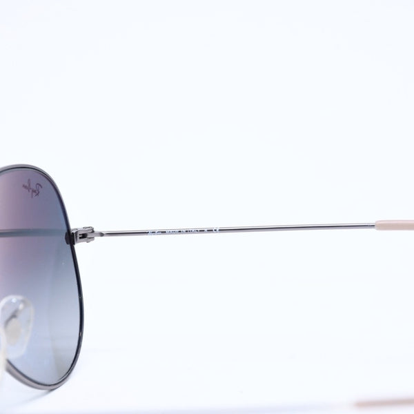 RAYBAN レイバン アビエーターラージメタル サングラス ティアドロップ RB3025 イタリア製 メタル シルバー金具 美品 中古 4a008628