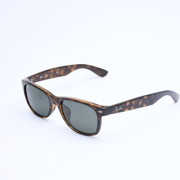極美品 RAYBAN レイバン ニューフェイラー サングラス RB2132 イタリア製 アセテート ブラウン シルバー金具 サイズ55◻︎18 中古 4a008515