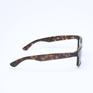 極美品 RAYBAN レイバン ニューフェイラー サングラス RB2132 イタリア製 アセテート ブラウン シルバー金具 サイズ55◻︎18 中古 4a008515