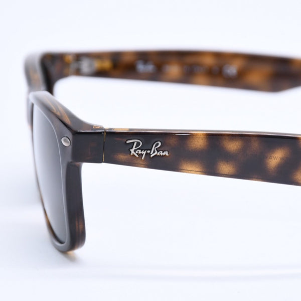 極美品 RAYBAN レイバン ニューフェイラー サングラス RB2132 イタリア製 アセテート ブラウン シルバー金具 サイズ55◻︎18 中古 4a008515